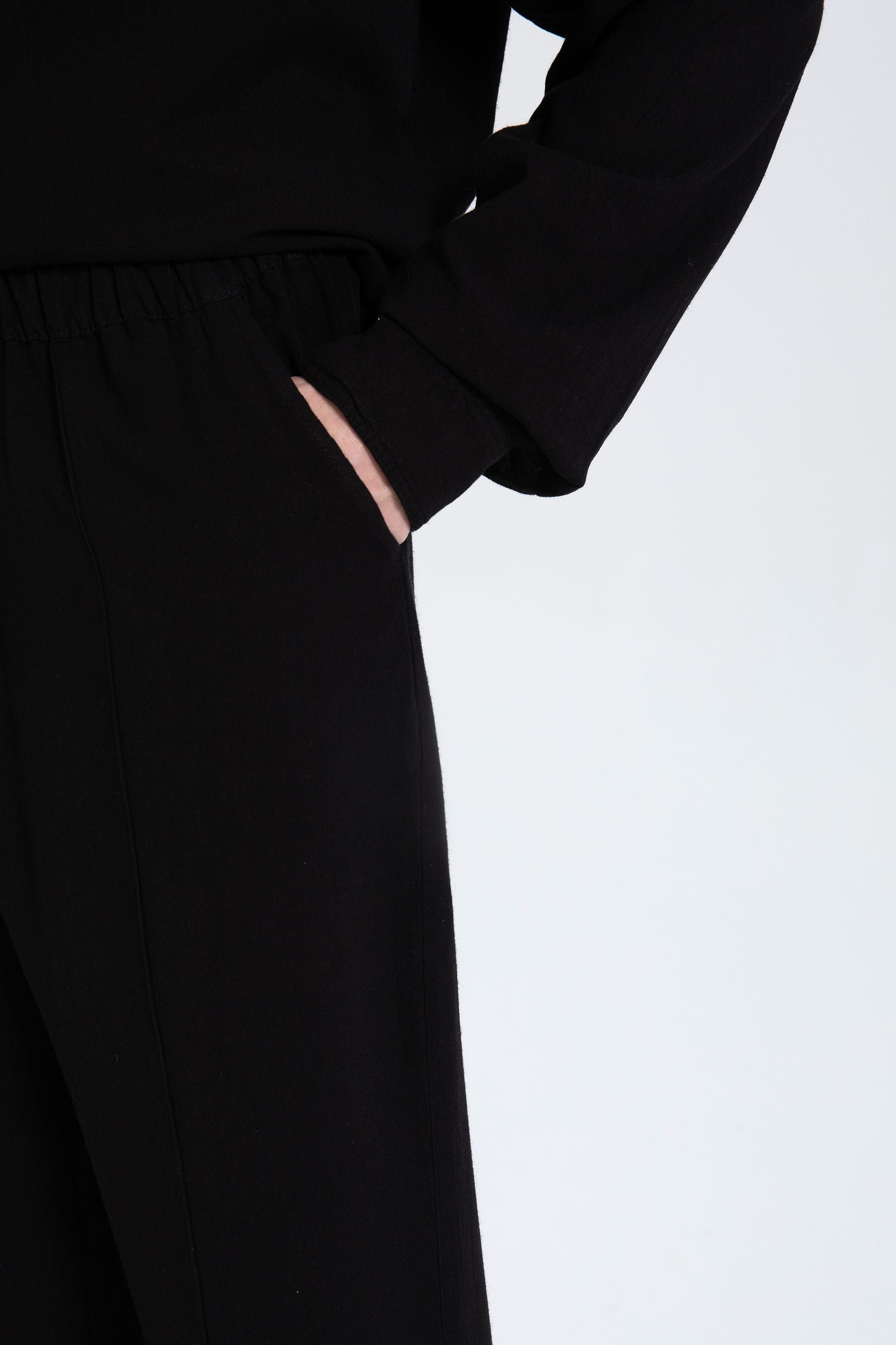 Keten Karışımlı Dikiş Detaylı Erkek Pantolon