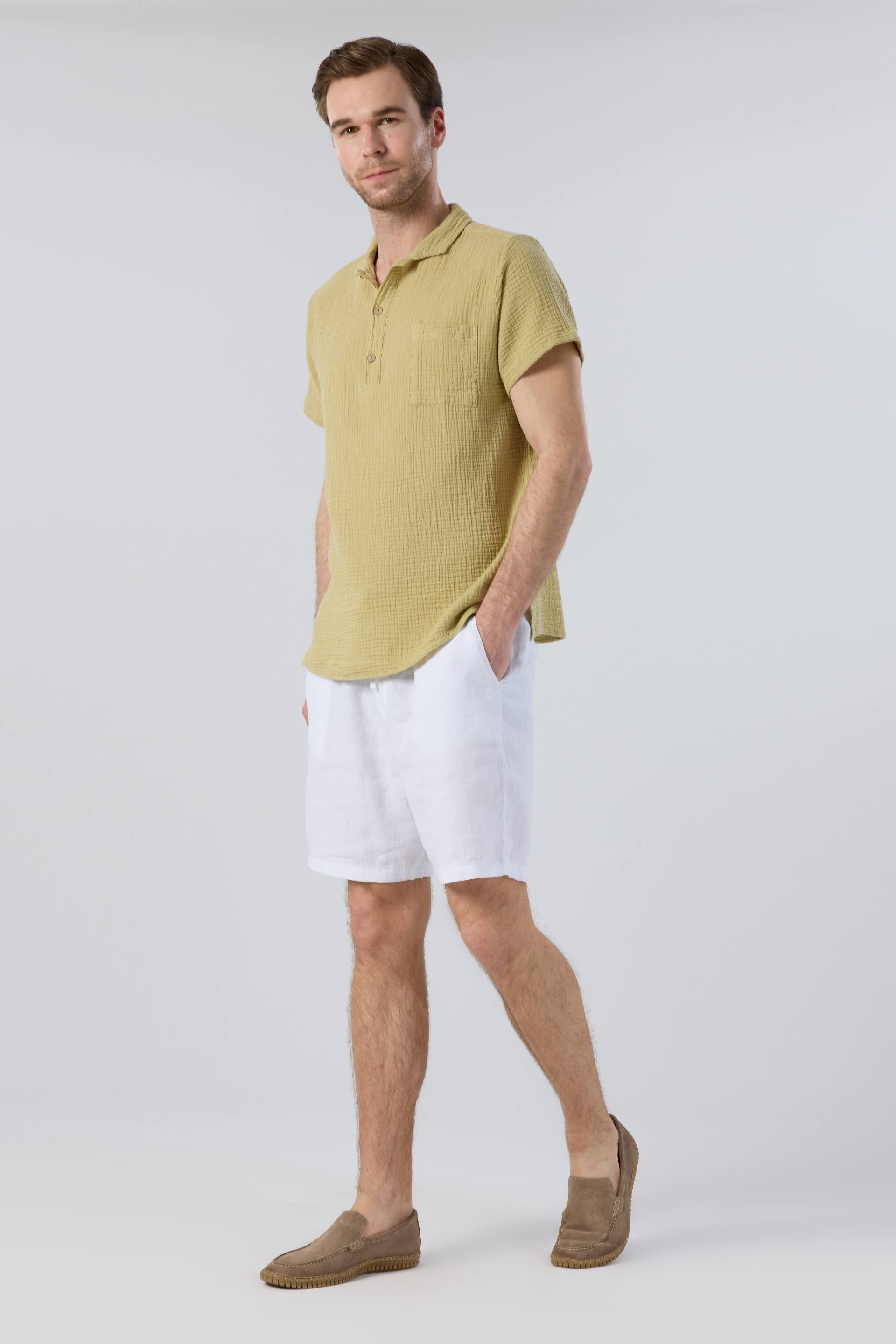 Müslin Polo Yaka Erkek Tişört #renk_Mint