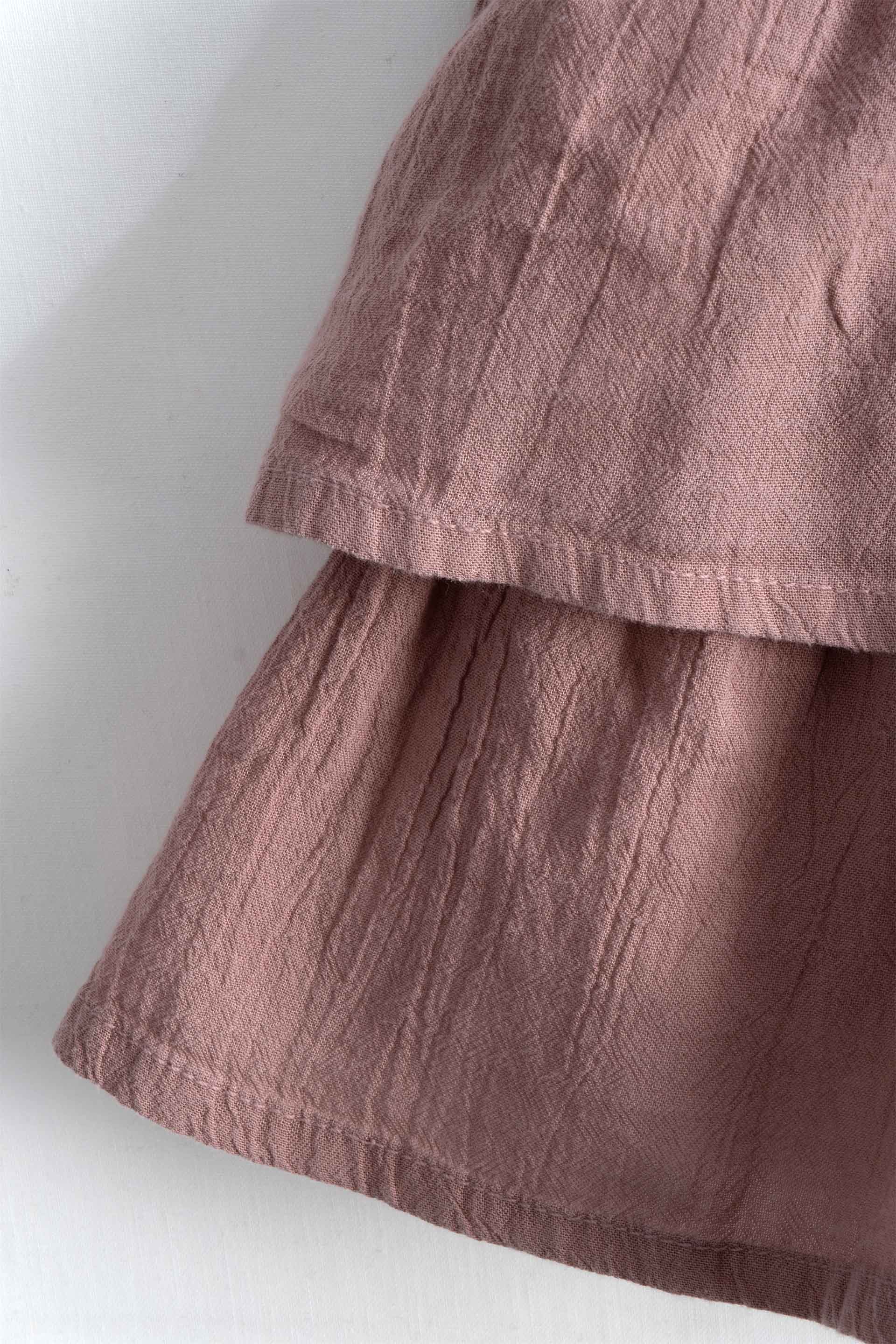 Breeze Katlı Şort Astarlı Mini Etek #renk_Rose