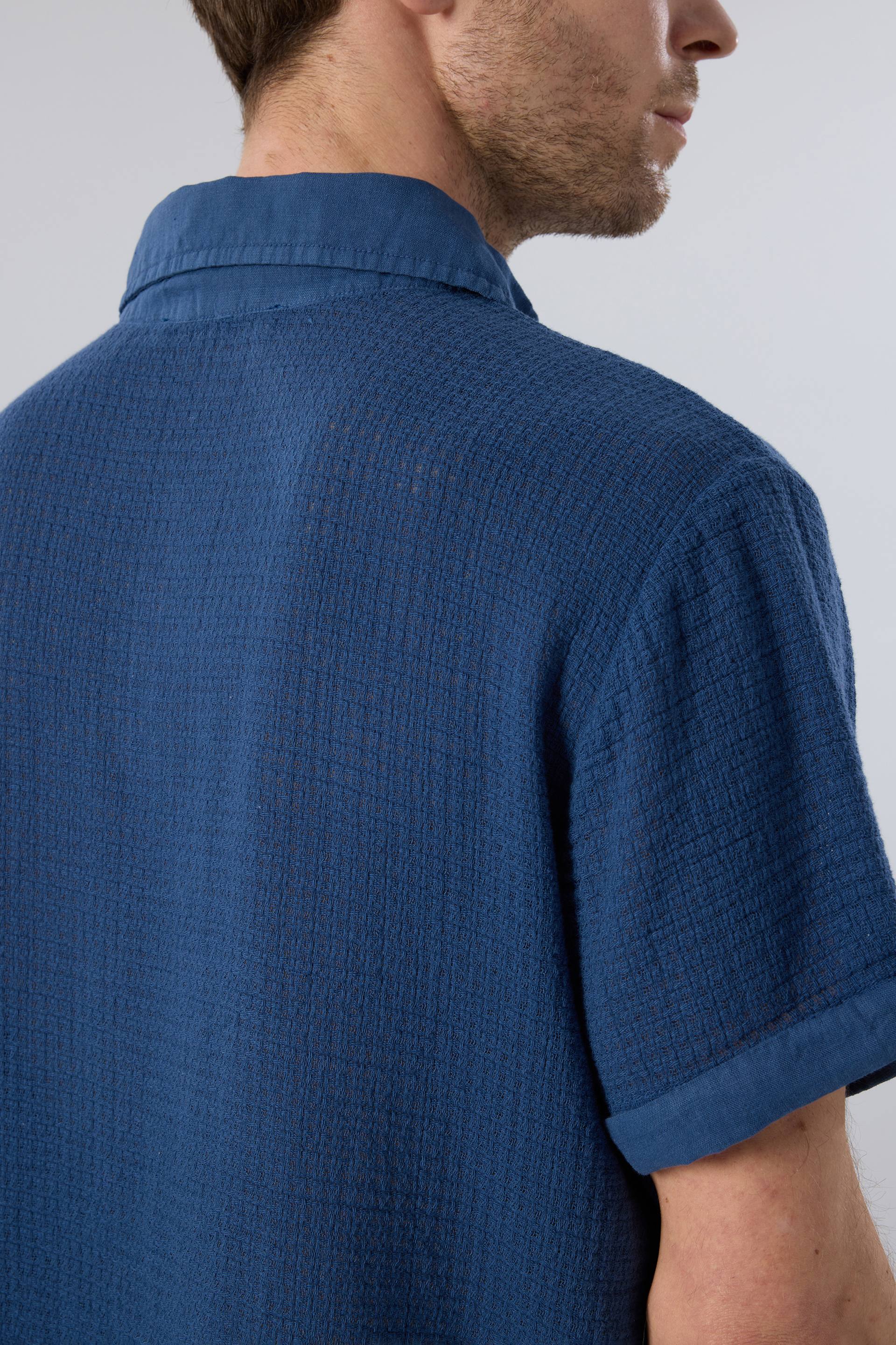 Ease Polo Yaka Garnili Erkek Polo Yaka Tişört Lacivert #renk_Navy