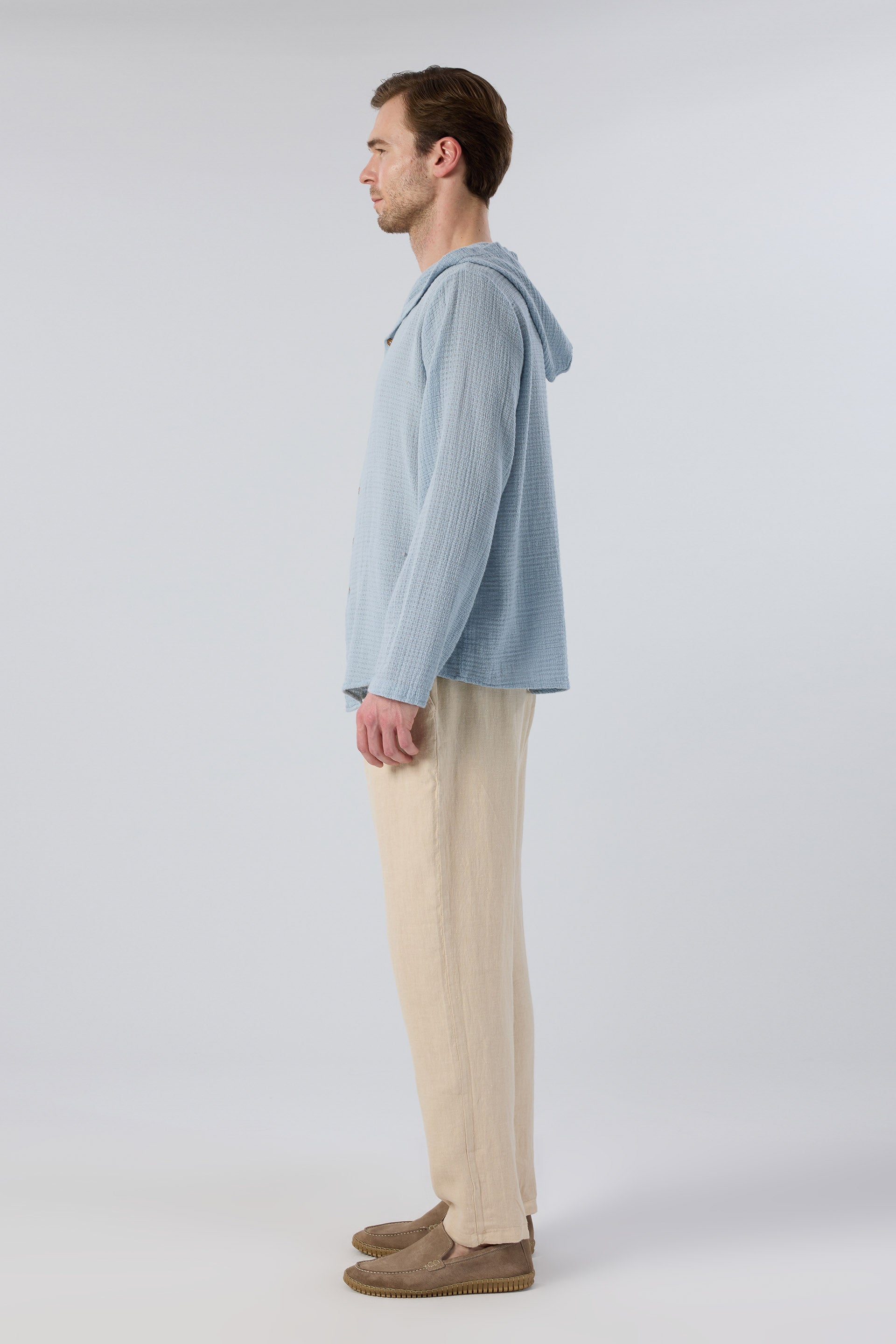 Rahat Kesim Bej Renk Keten Yazlık Erkek Pantolon #Renk_Bej