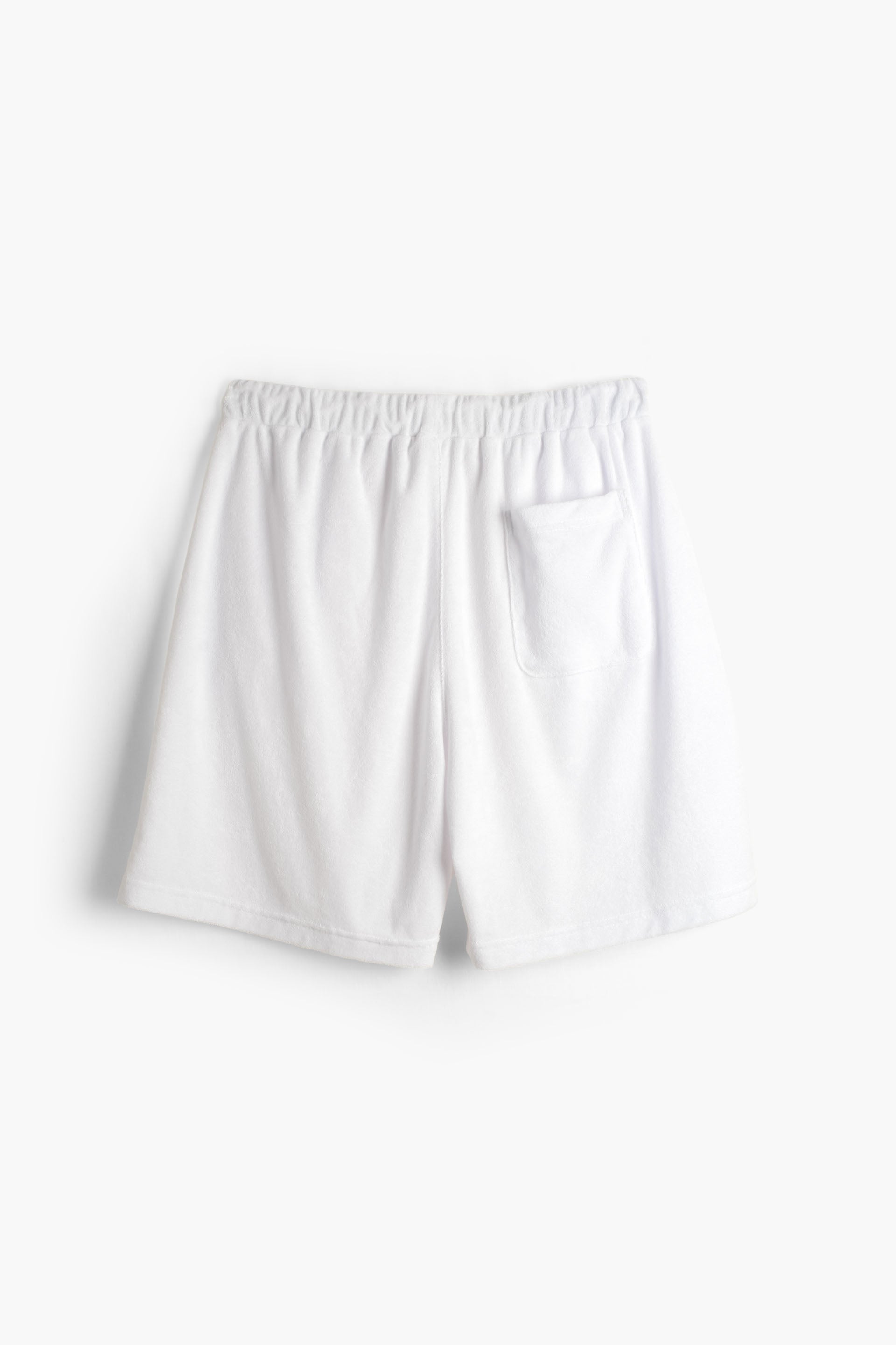 Terry Flow Cotton Erkek Şort #renk_Beyaz