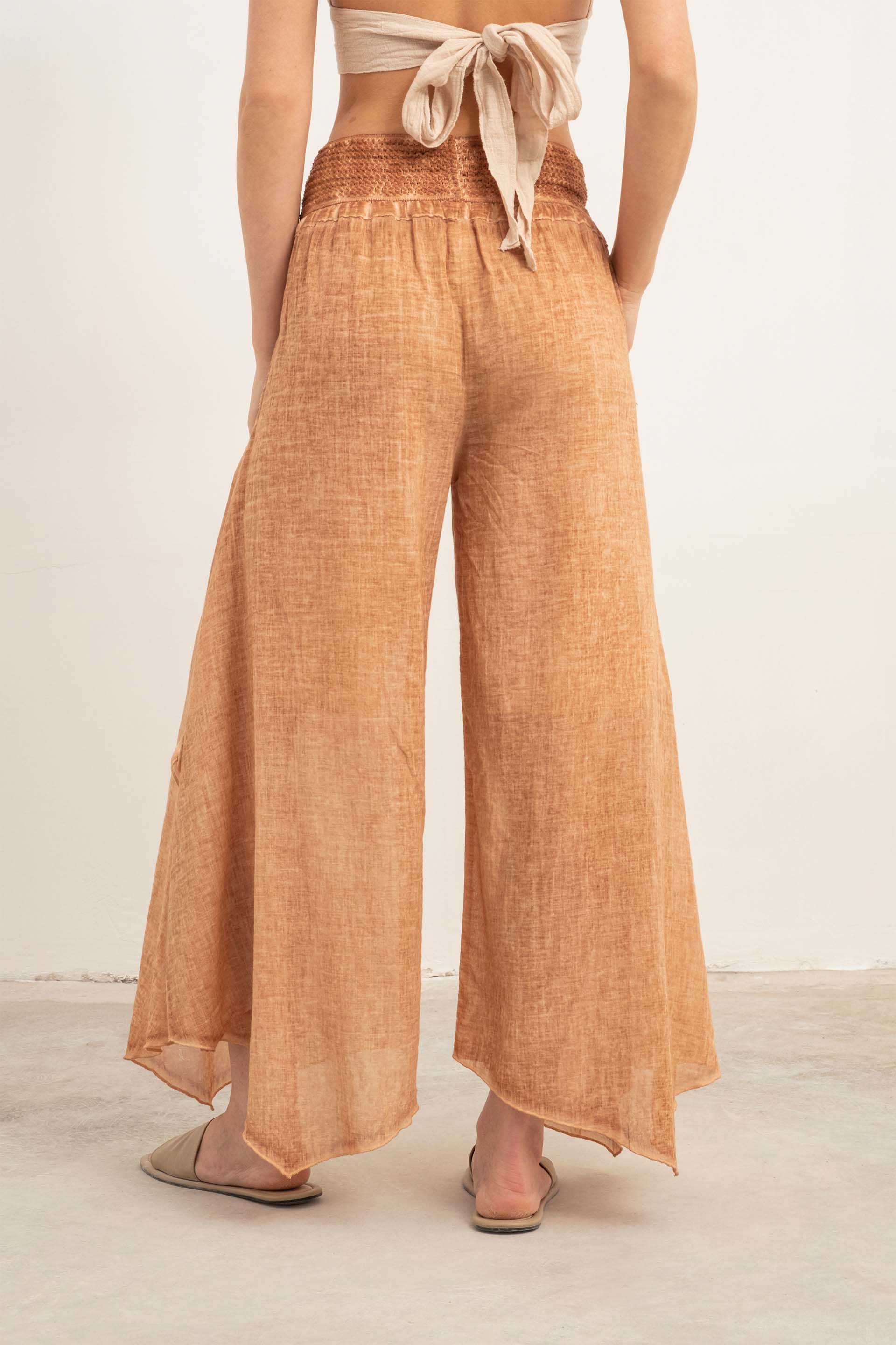 İspanyol Paça Otantik Kadın Pantolon #renk_Mocha