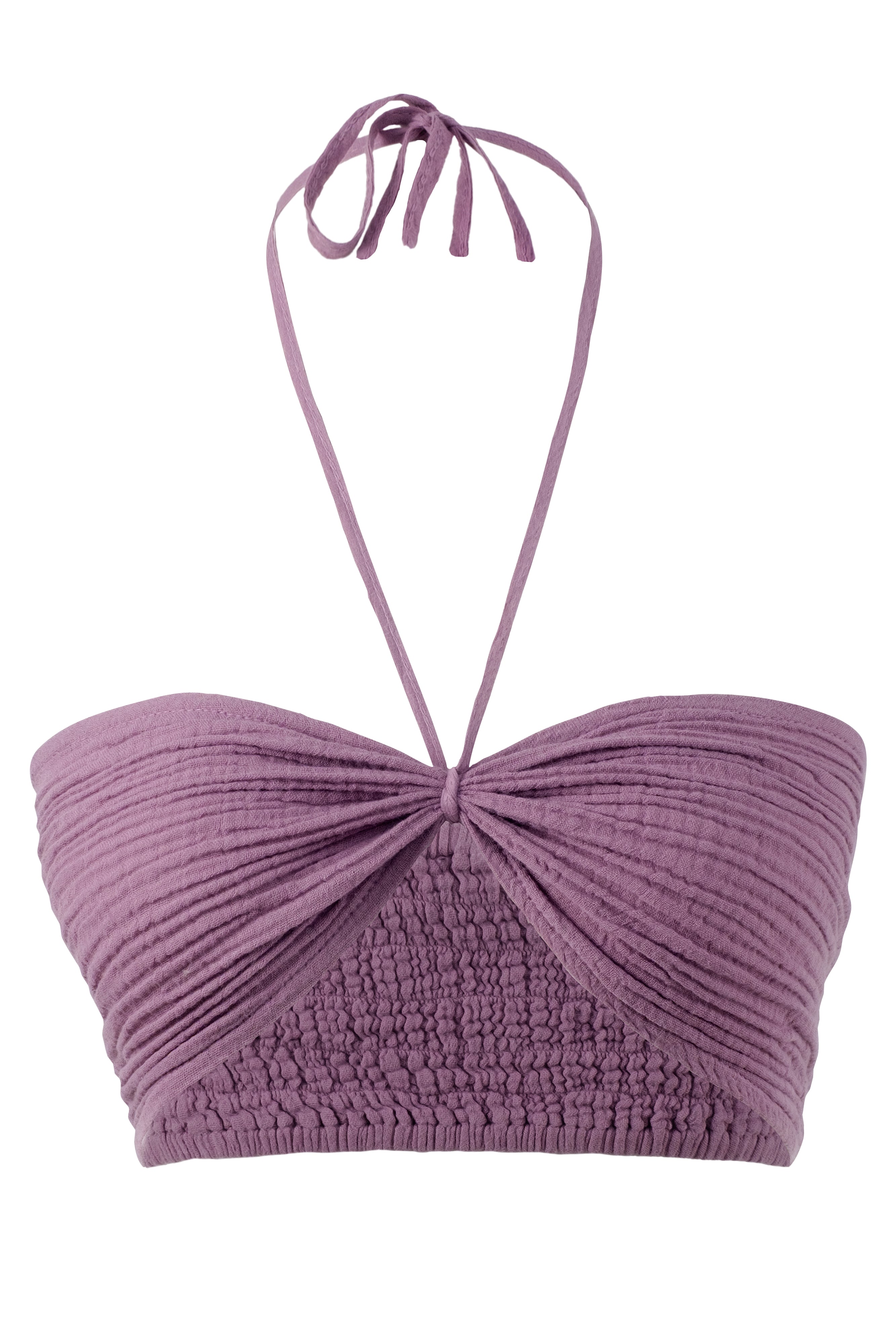 Sırtı Lastikli Crop Top