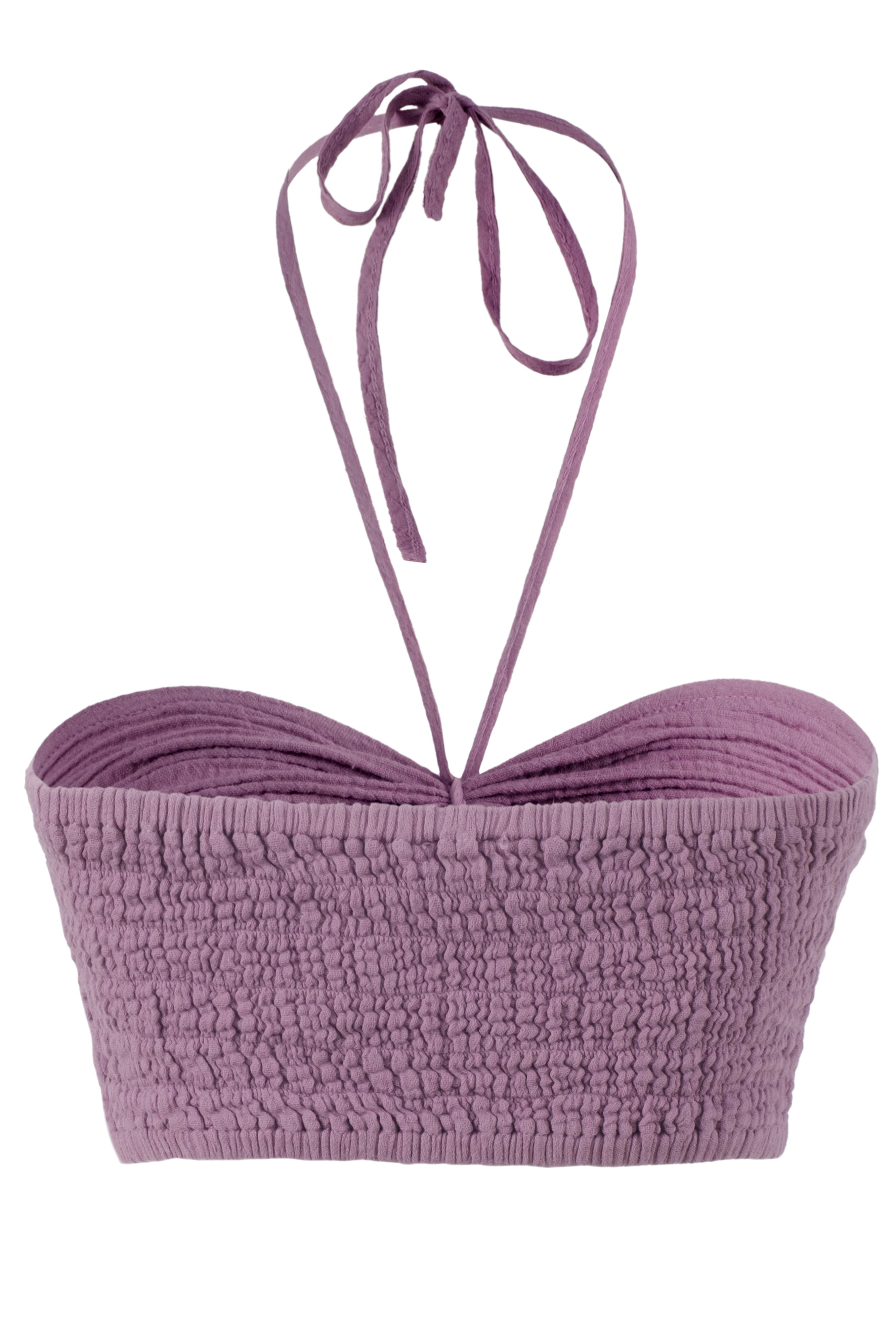 Sırtı Lastikli Crop Top