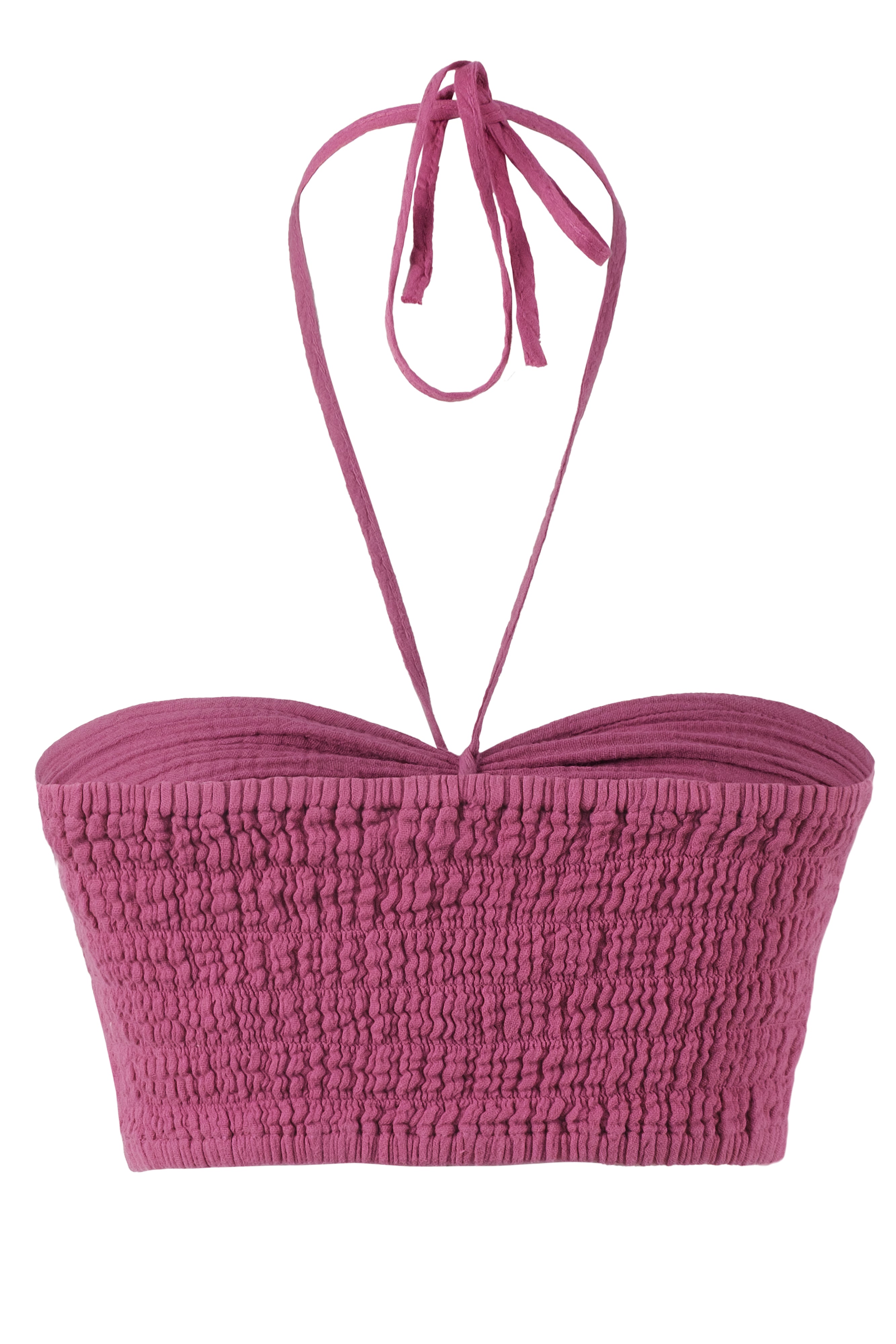 Sırtı Lastikli Crop Top