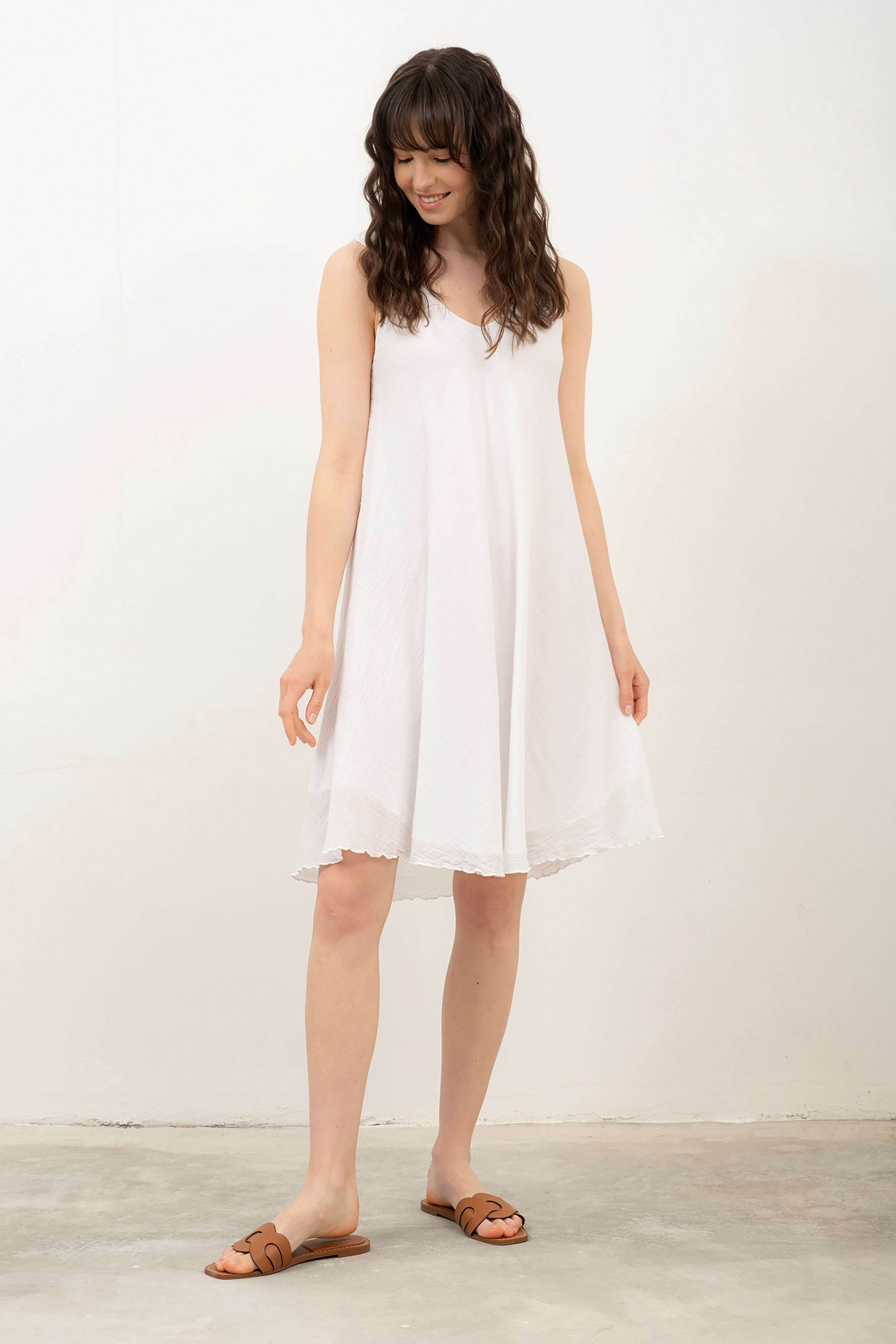 Strappy Short Bias-cut Dress