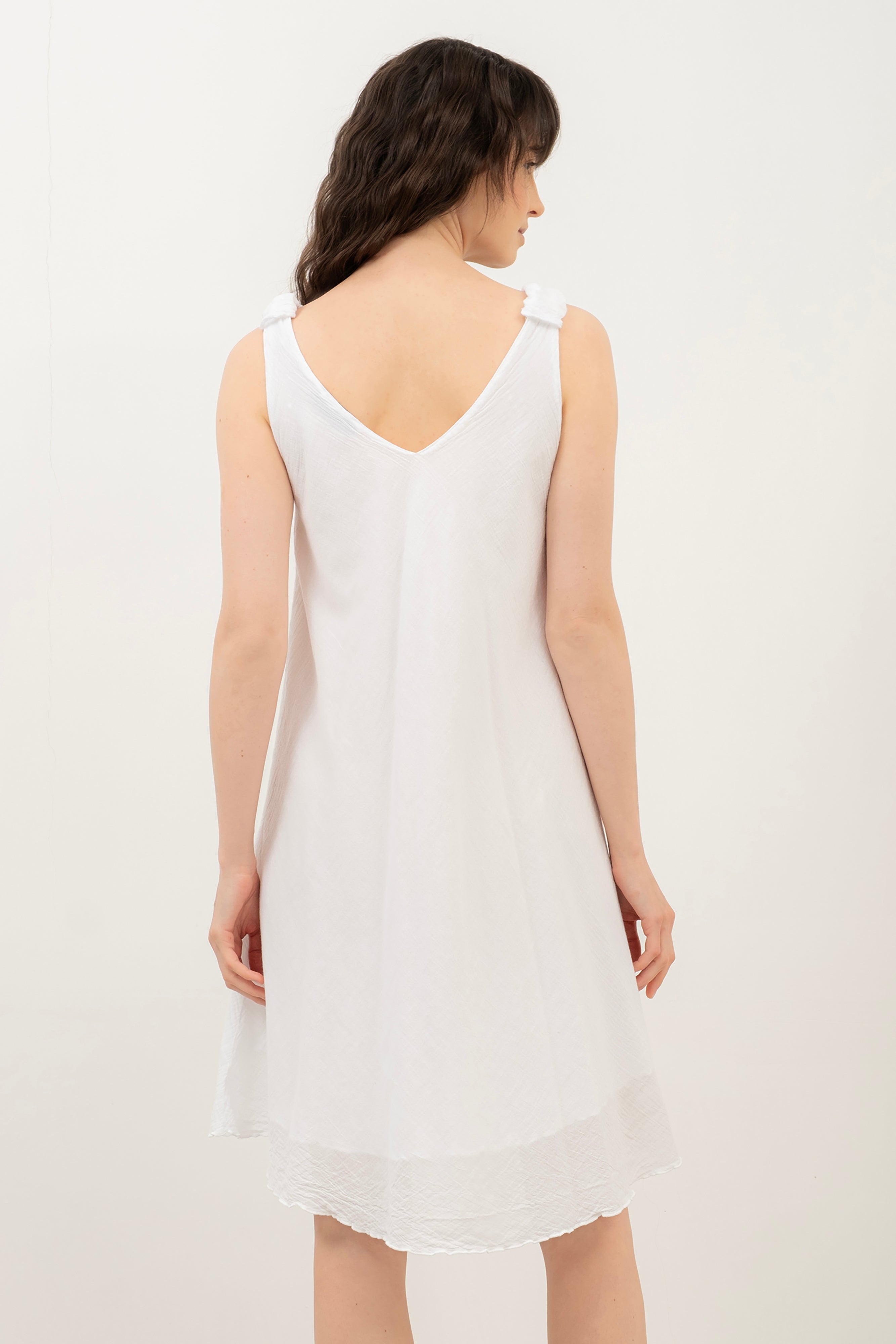 Strappy Short Bias-cut Dress