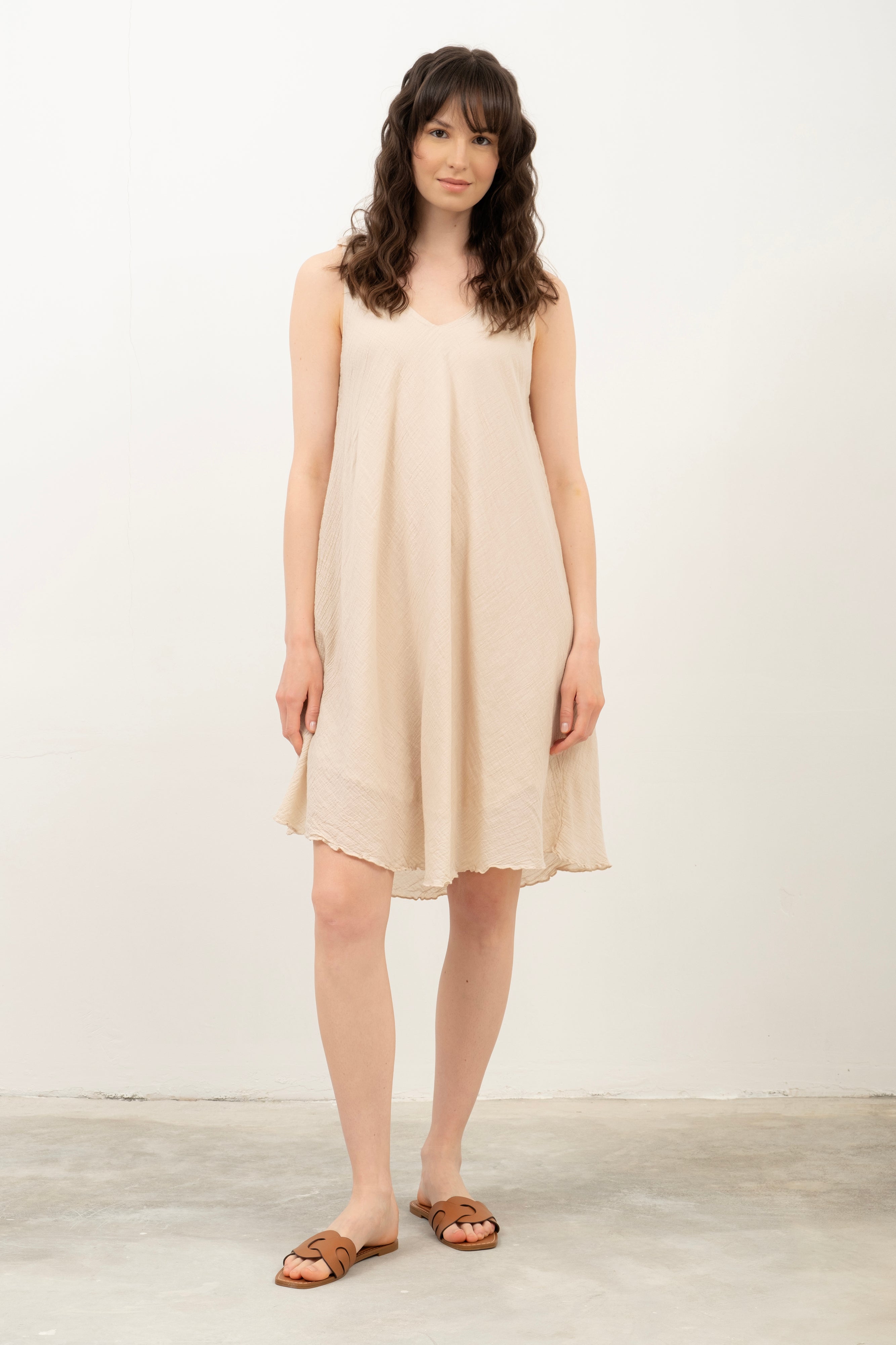 Strappy Short Bias-cut Dress