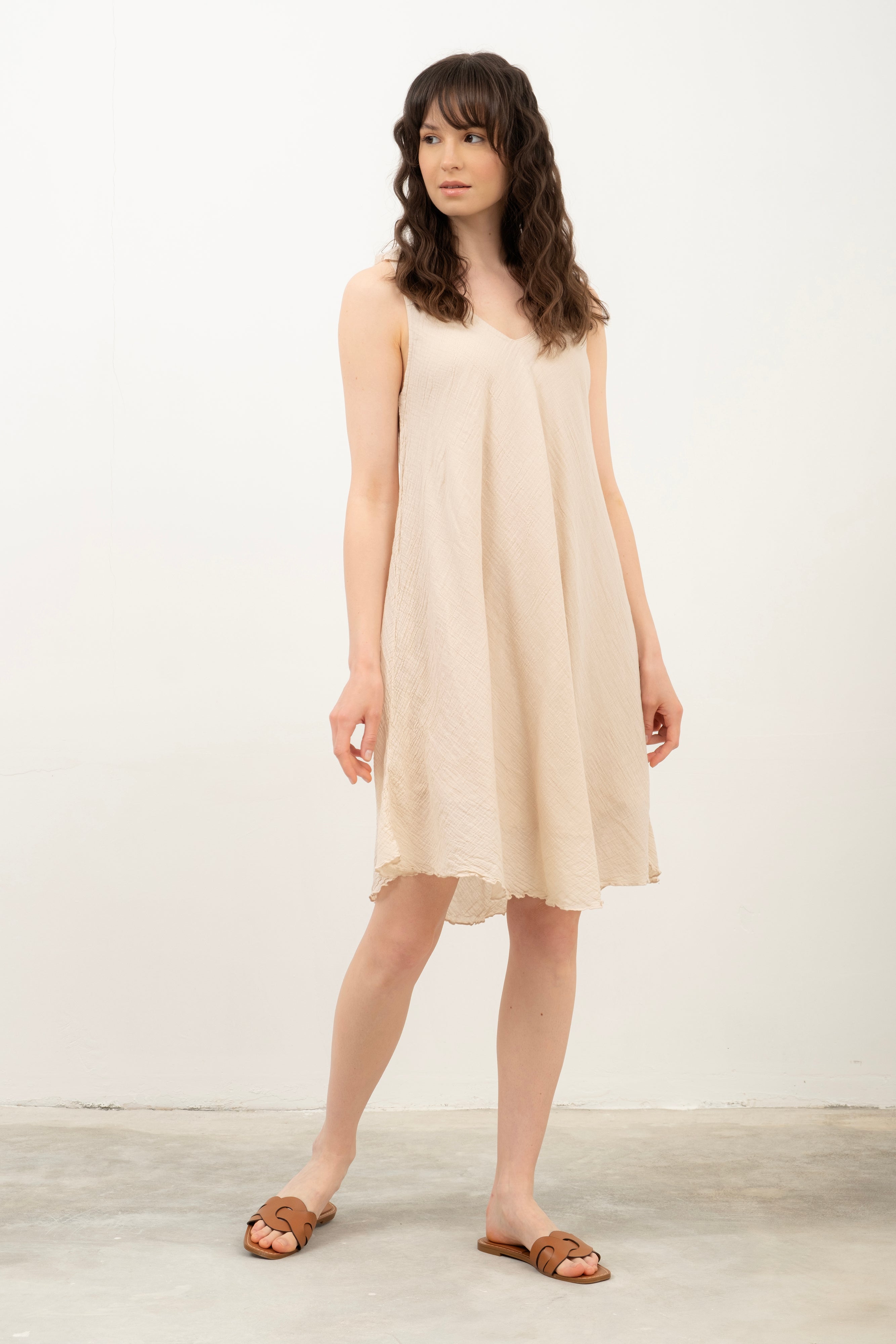 Strappy Short Bias-cut Dress