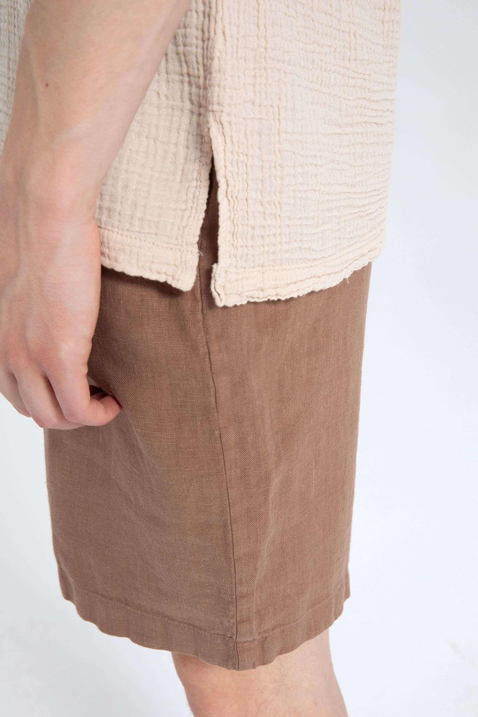 V yaka Müslin Erkek Tişört 