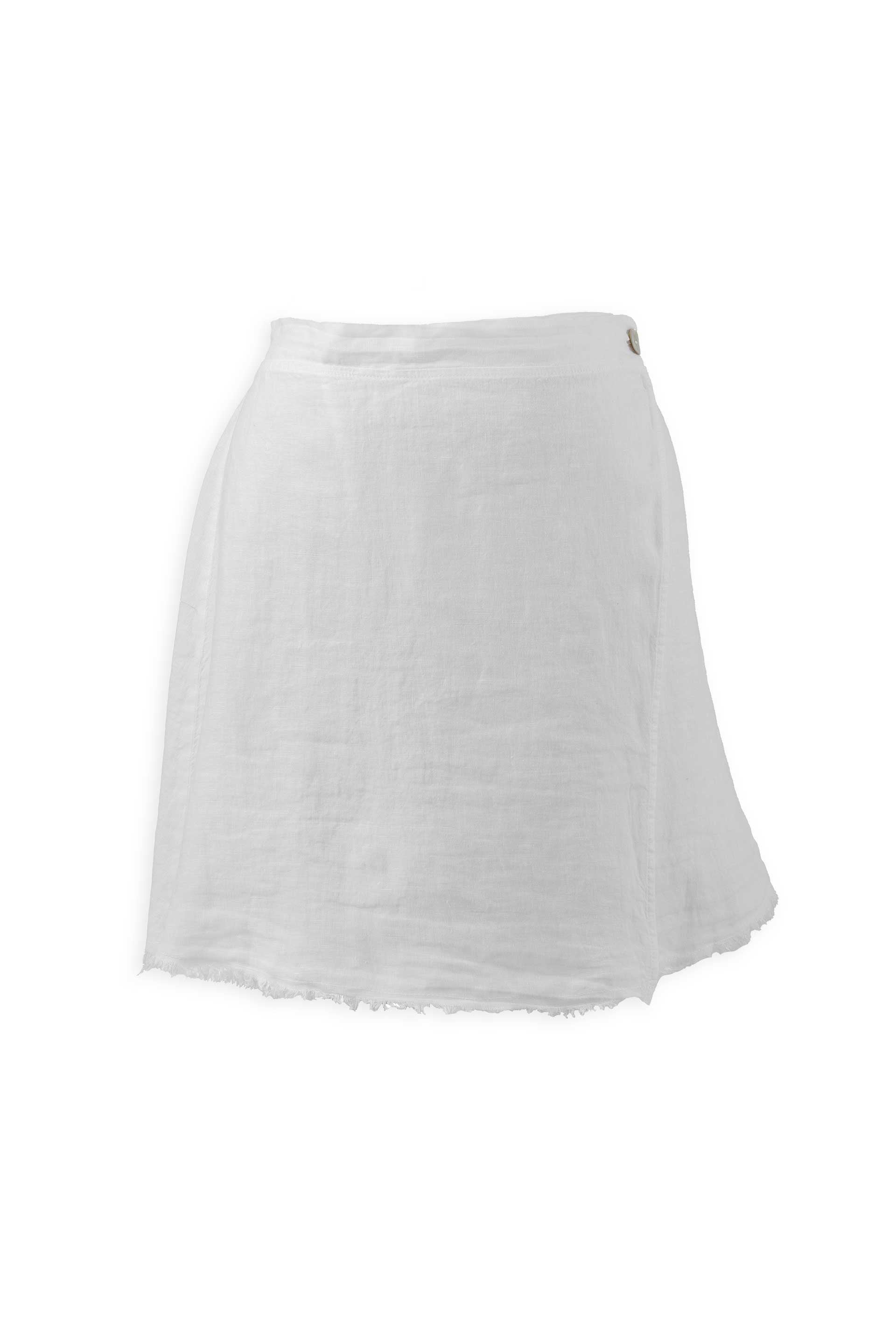 Keten Anvelop Mini Etek #renk_Beyaz