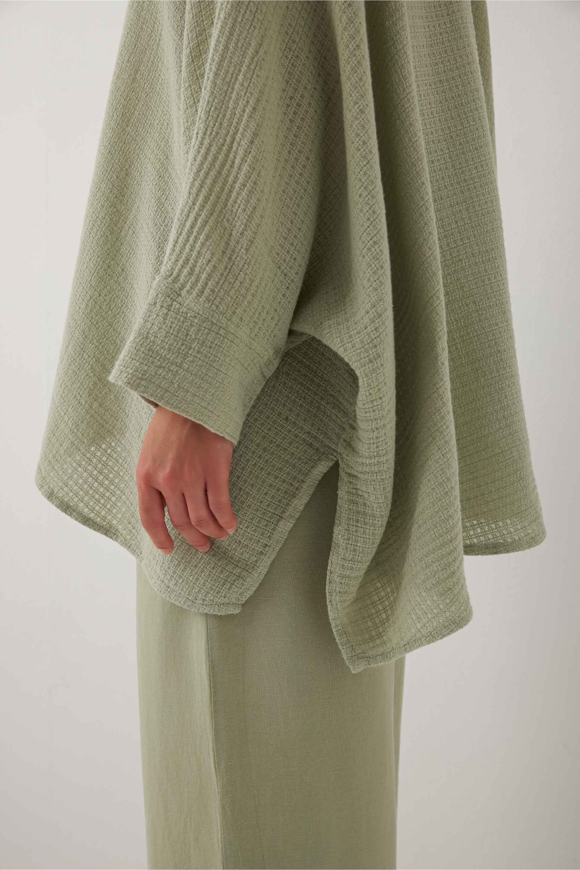 Ease Etamin Dokulu Kimono Gömlek