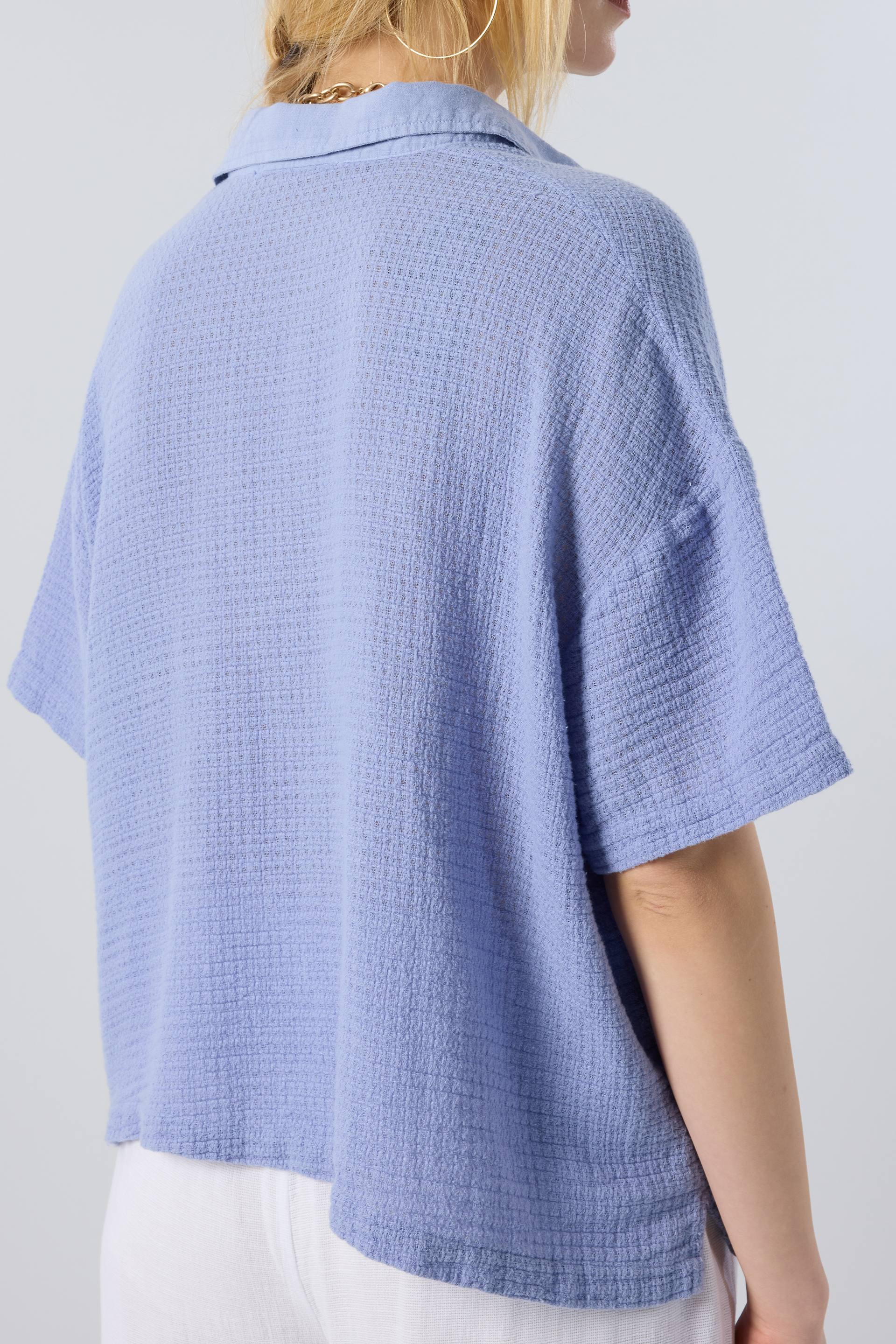 Ease Polo Yaka Garnili Kadın Tişört
#renk_Denim Blue