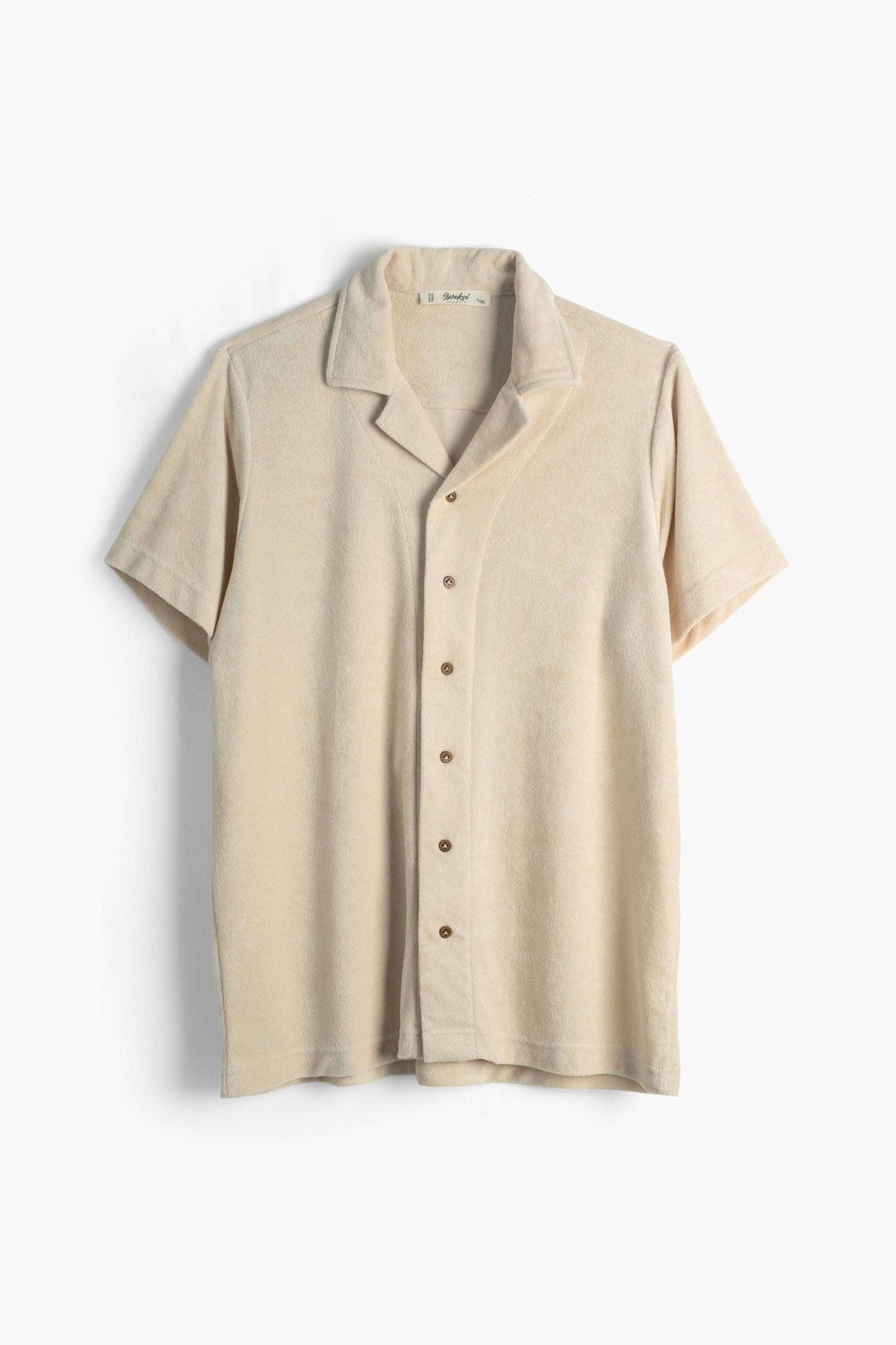 Terry Flow Cotton Erkek Gömlek #renk_Bej