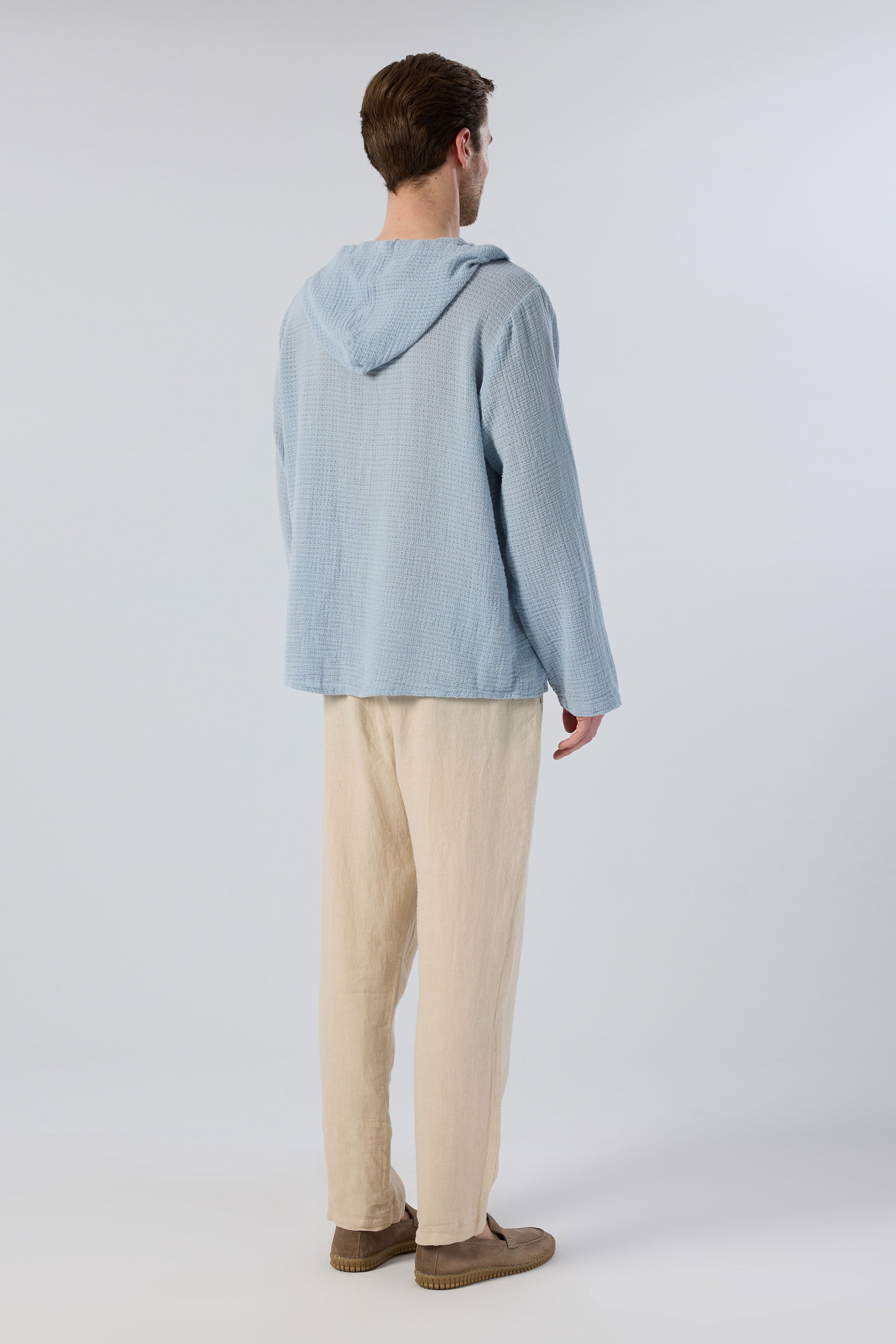 Rahat Kesim Bej Renk Keten Yazlık Erkek Pantolon #Renk_Bej