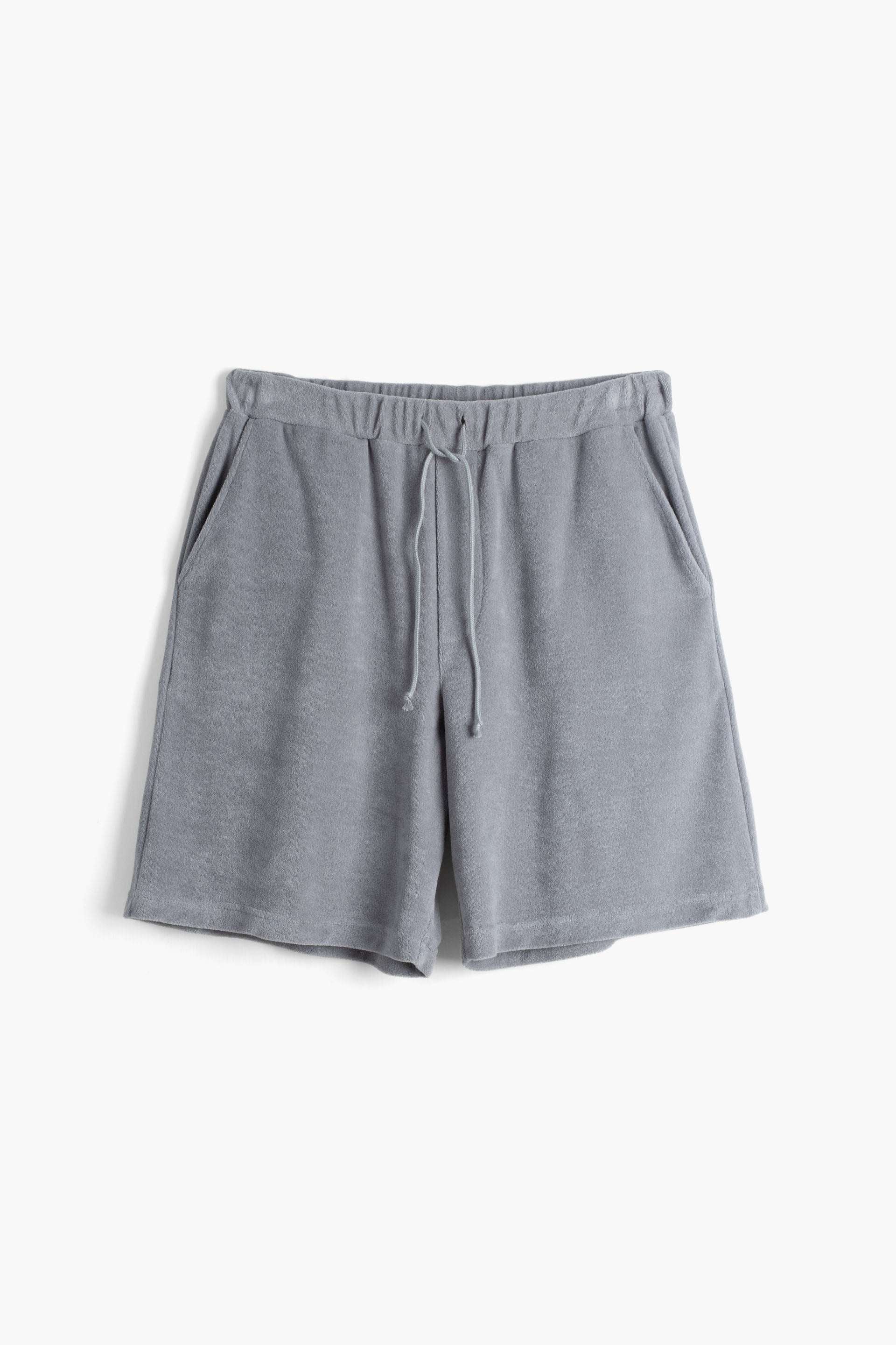 Terry Flow Cotton Erkek Şort #renk_Koyu Gri