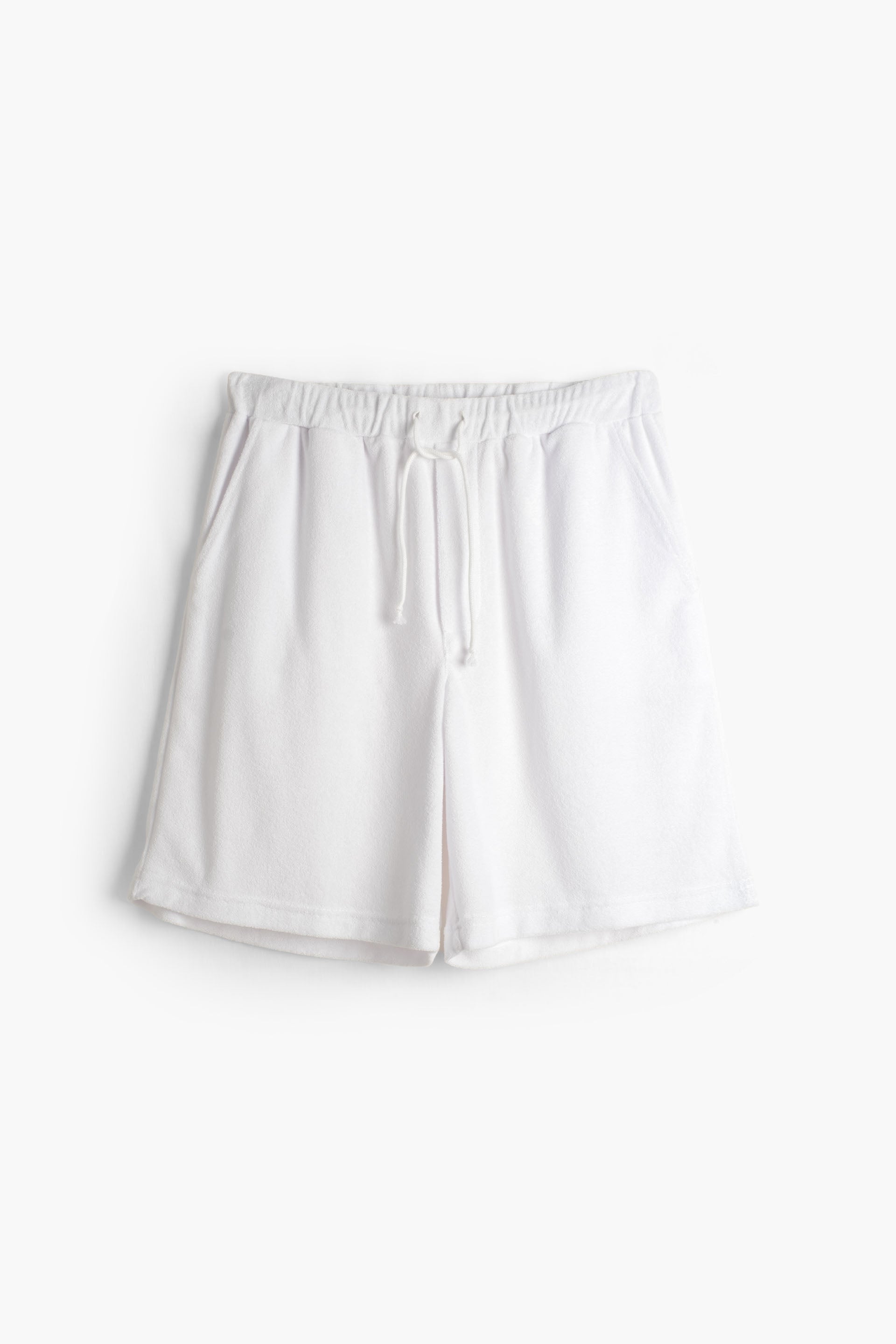 Terry Flow Cotton Erkek Şort #renk_Beyaz
